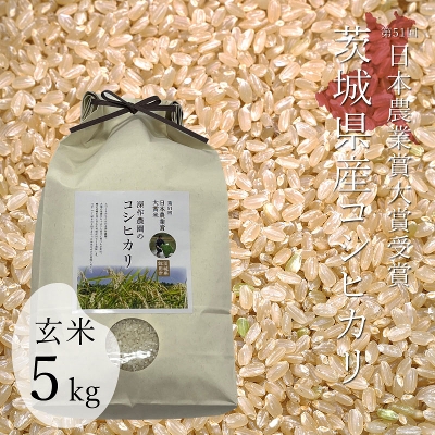 深作農園 令和5年 日本農業賞大賞 米（コシヒカリ）玄米 5kg 米